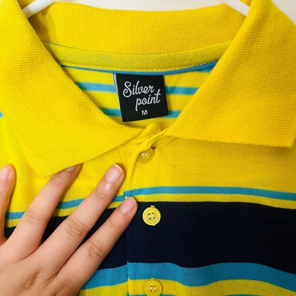 MEN’S YELLOW AND BLUE SHIRT - Picture 2 of 5